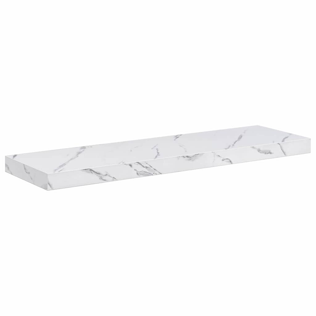 Scaffale da parete 4 pcs Marmo Bianco 80 x 23,5 x 4 cm