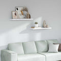 Scaffale da parete 2 pcs Marmo Bianco 90 x 23,5 x 4 cm