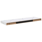 Scaffale da parete 2 pcs Marmo Bianco 90 x 23,5 x 4 cm