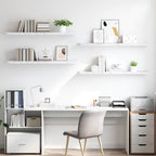 Scaffale da parete 4 pcs Marmo Bianco 120 x 23,5 x 4 cm
