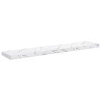 Scaffale da parete 4 pcs Marmo Bianco 120 x 23,5 x 4 cm