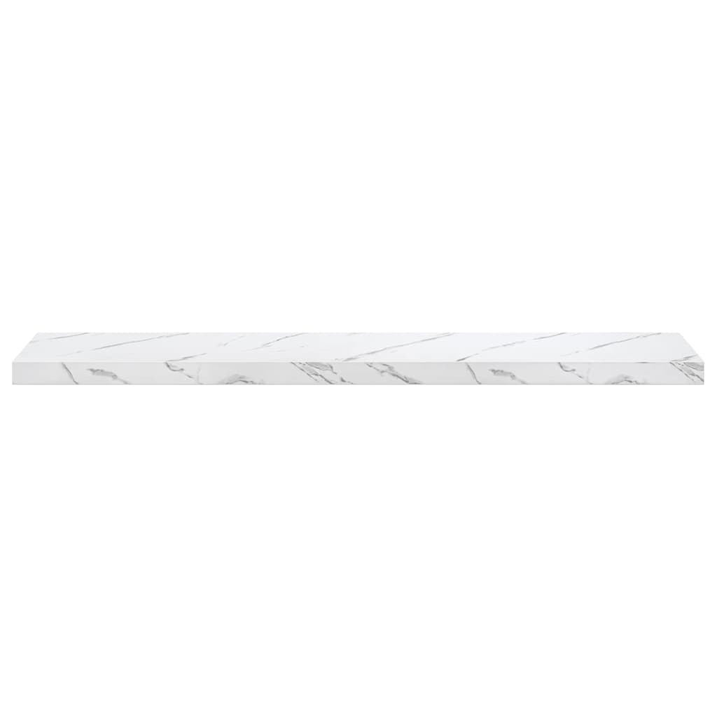 Scaffale da parete 4 pcs Marmo Bianco 120 x 23,5 x 4 cm