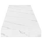 Scaffale da parete 4 pcs Marmo Bianco 120 x 23,5 x 4 cm