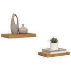 Scaffale da parete 2 pcs Beige 40 x 23,5 x 4 cm