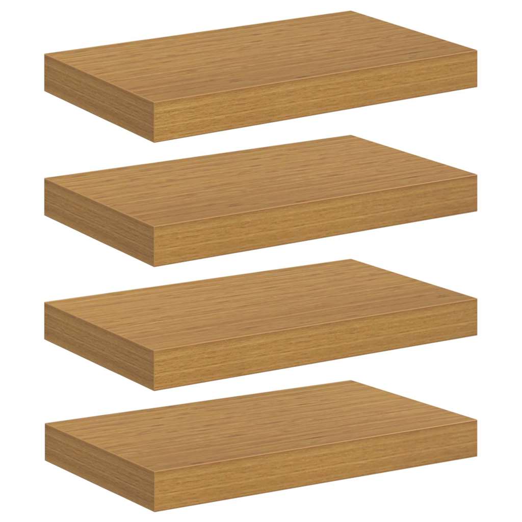 Scaffale da parete 4 pcs Beige 40 x 23,5 x 4 cm