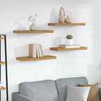 Scaffale da parete 4 pcs Beige 60 x 23 x 4 cm Legno multistrato
