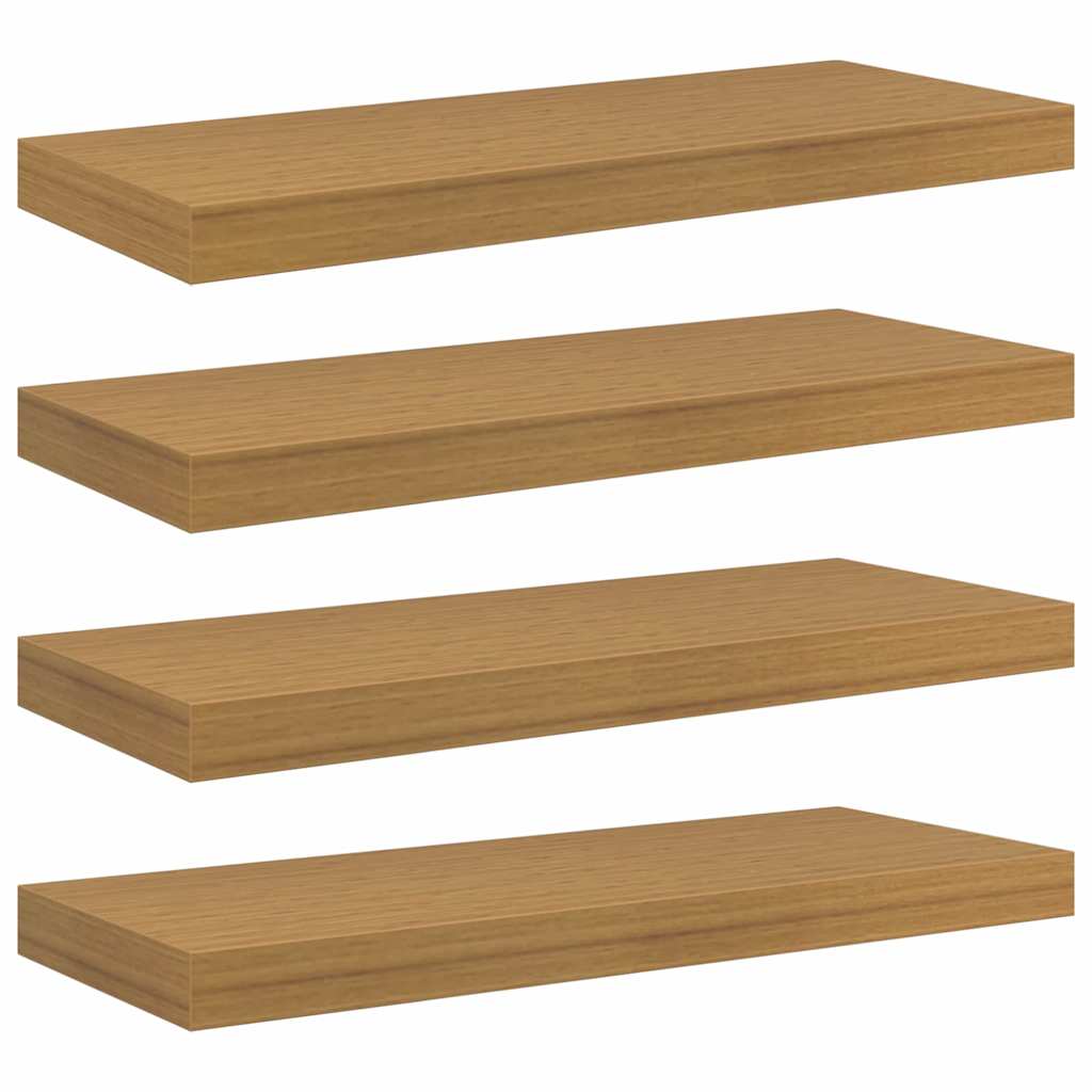 Scaffale da parete 4 pcs Beige 60 x 23 x 4 cm Legno multistrato