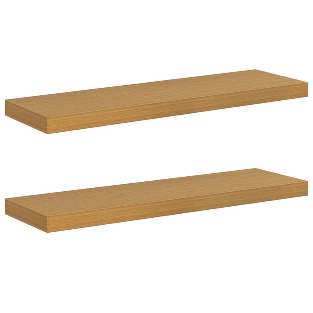 Scaffale da parete 2 pcs Beige 80 x 23,5 x 4 cm