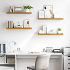 Scaffale da parete 4 pcs Beige 80 x 23,5 x 4 cm