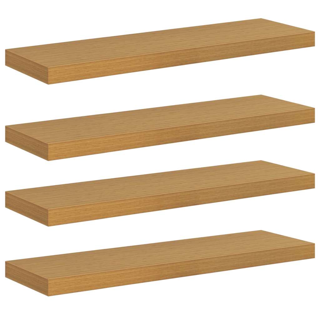 Scaffale da parete 4 pcs Beige 80 x 23,5 x 4 cm