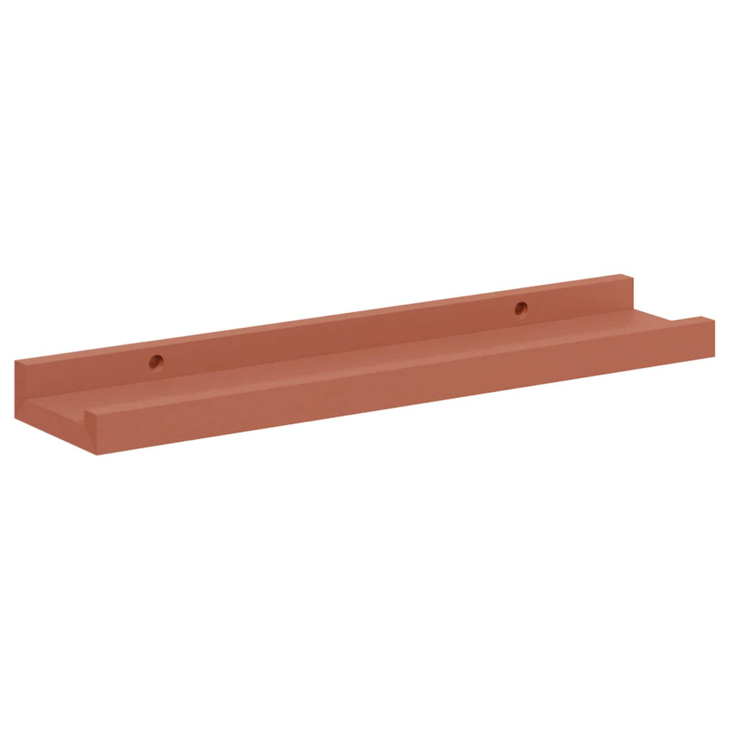 Scaffale da parete 2 pcs Rosso 40 x 9 x 3 cm Legno multistrato