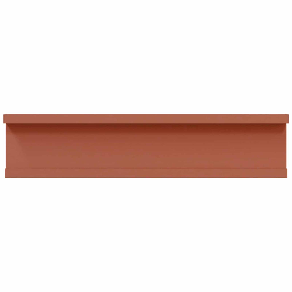 Scaffale da parete 2 pcs Rosso 40 x 9 x 3 cm Legno multistrato