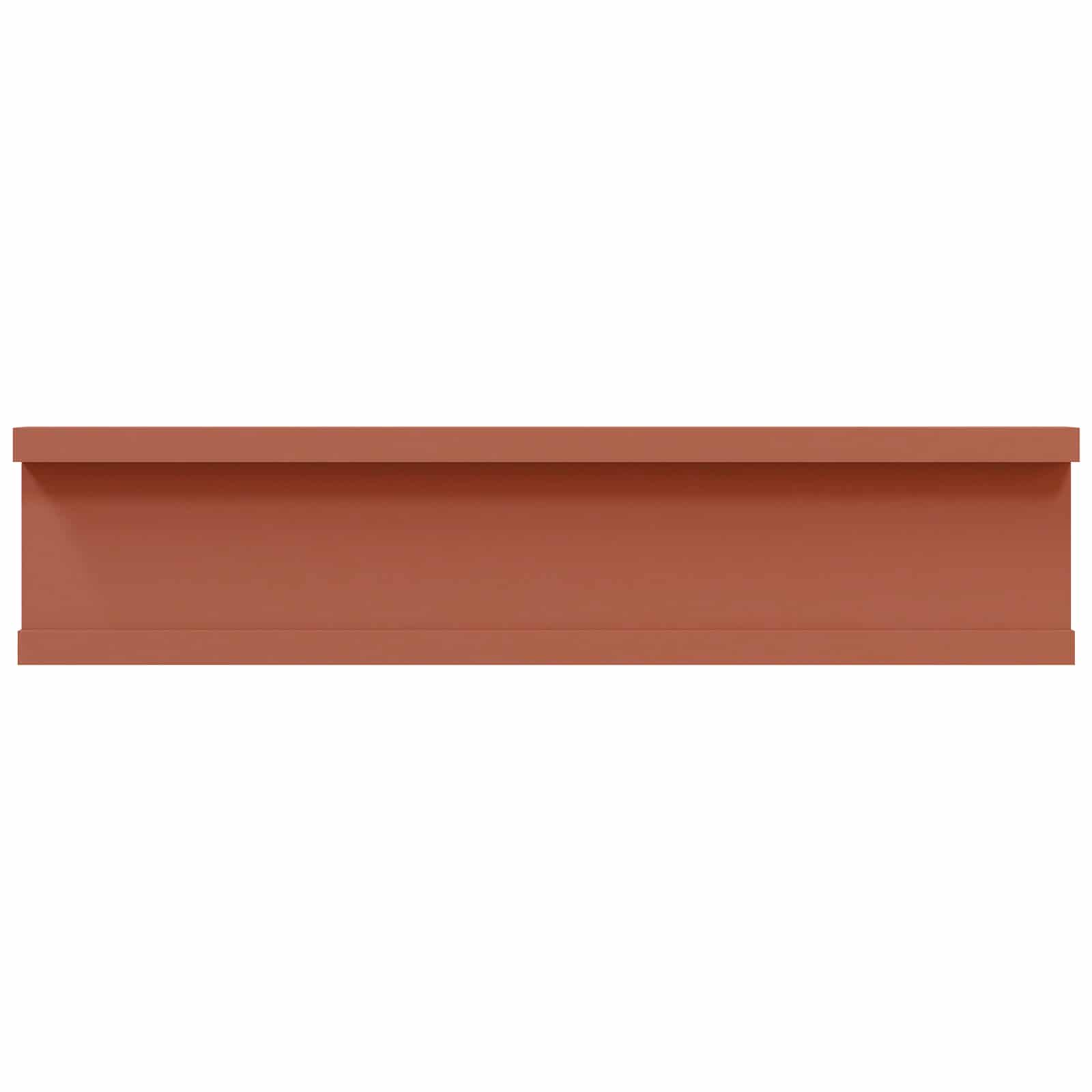 Scaffale da parete 2 pcs Rosso 40 x 9 x 3 cm Legno multistrato