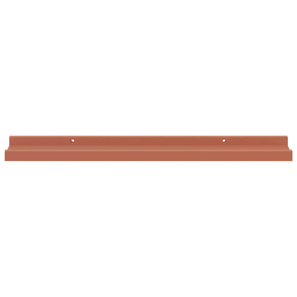 Scaffale da parete 2 pcs Rosso 60 x 9 x 3 cm Legno multistrato