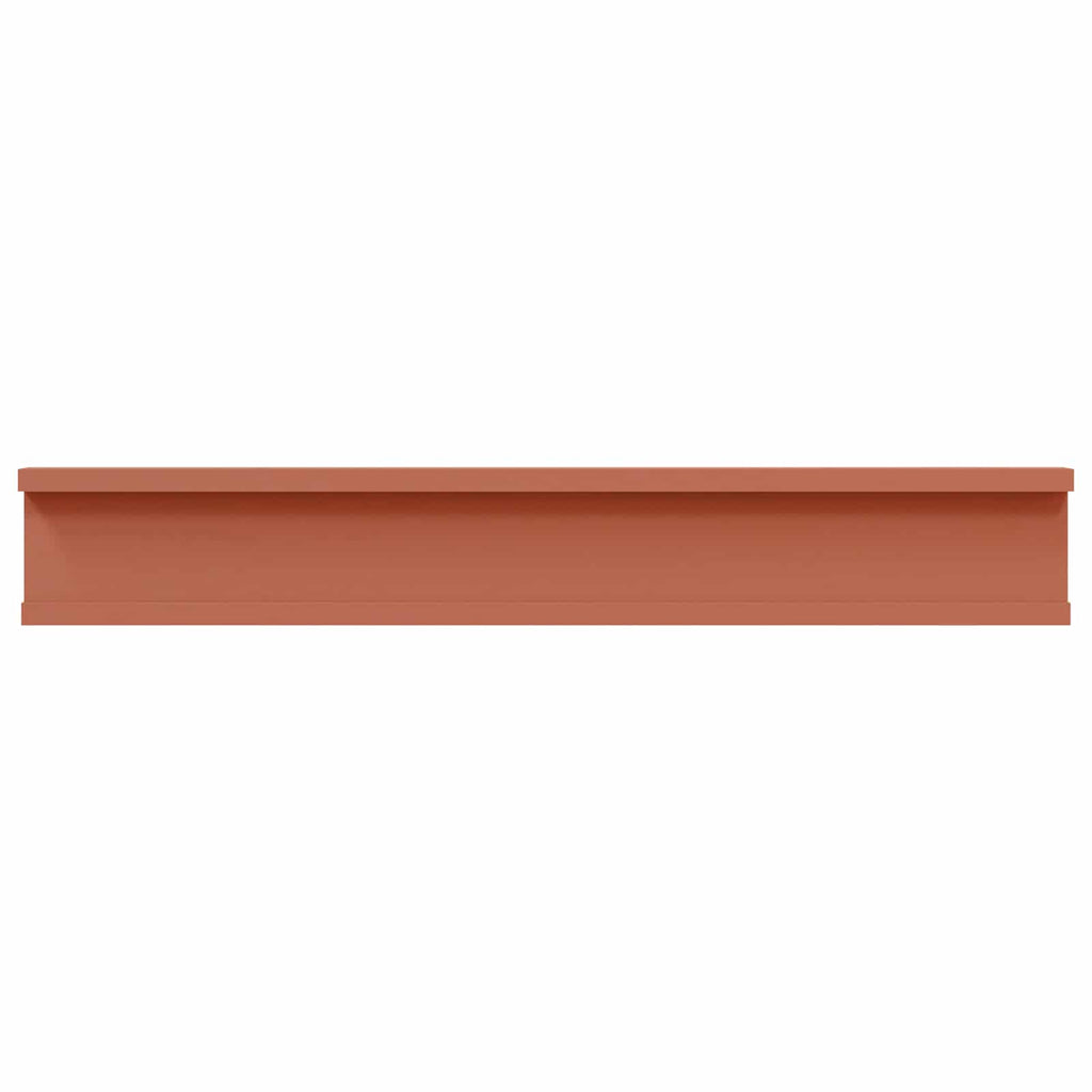 Scaffale da parete 2 pcs Rosso 60 x 9 x 3 cm Legno multistrato