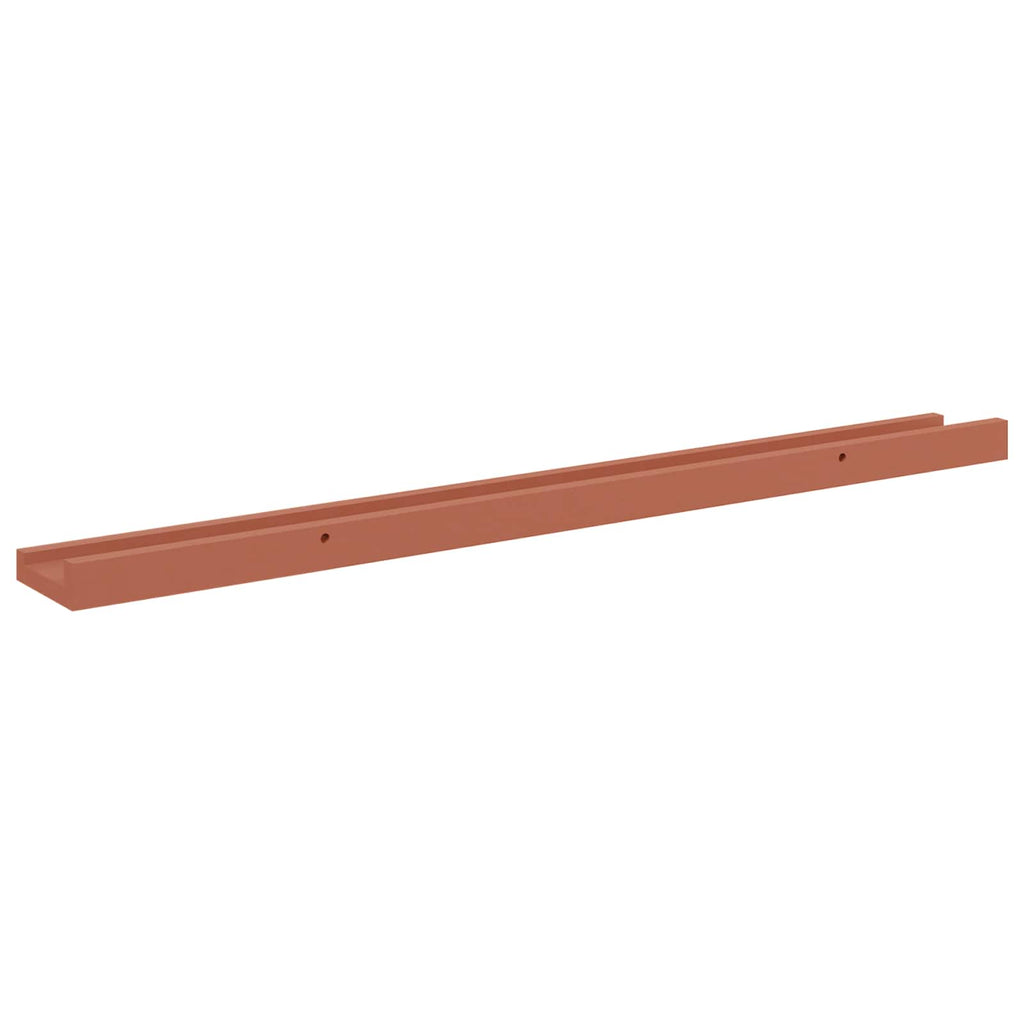 Scaffale da parete 2 pcs Rosso 80 x 9 x 3 cm Legno multistrato