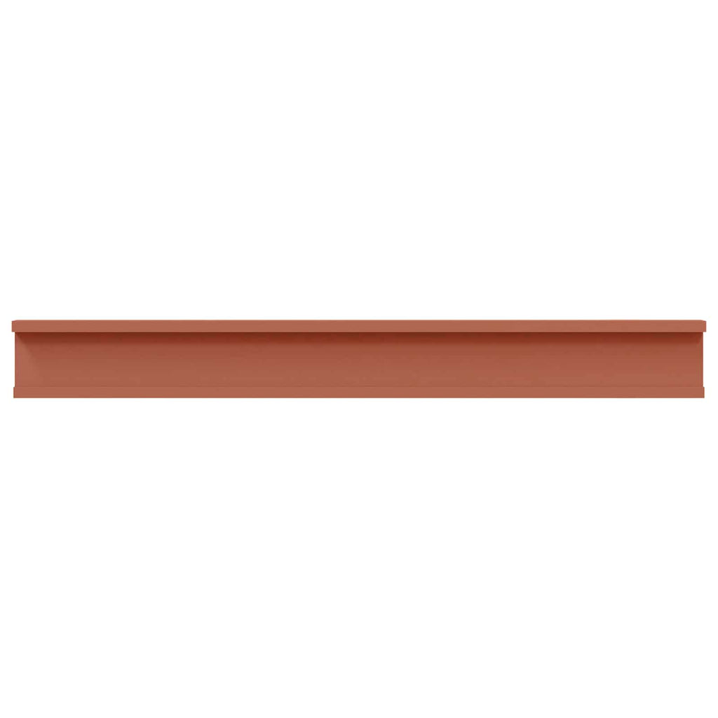 Scaffale da parete 2 pcs Rosso 80 x 9 x 3 cm Legno multistrato