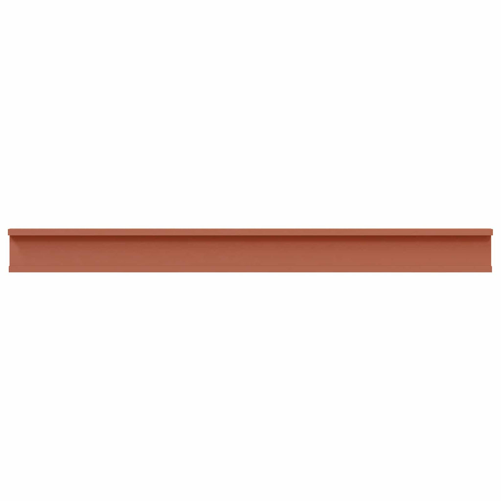 Scaffale da parete 2 pcs Rosso 100 x 9 x 3 cm Legno multistrato