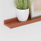 Scaffale da parete 2 pcs Rosso 115 x 9 x 3 cm Legno multistrato