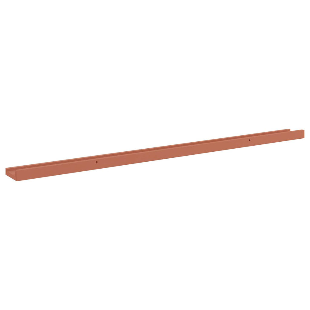 Scaffale da parete 2 pcs Rosso 115 x 9 x 3 cm Legno multistrato