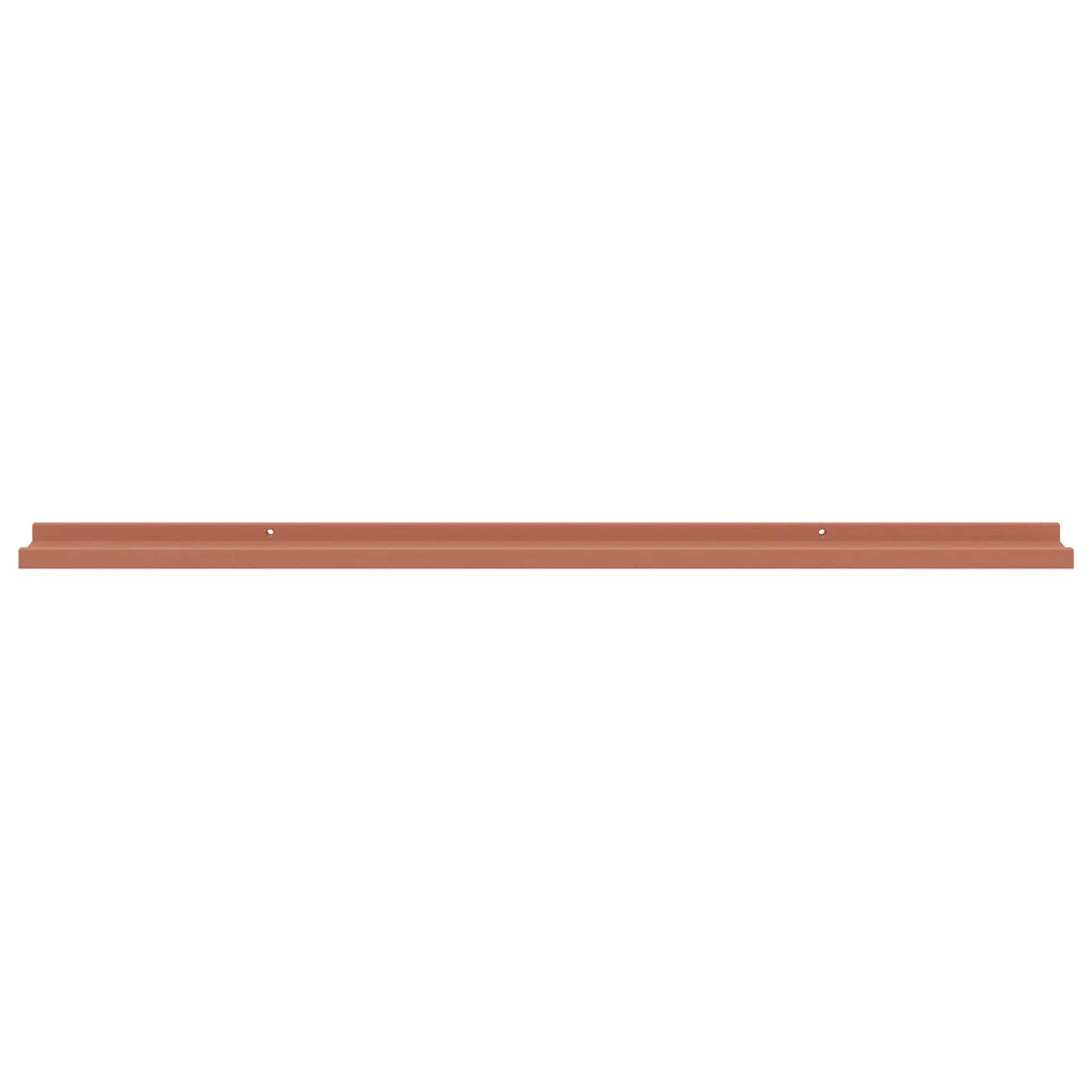 Scaffale da parete 2 pcs Rosso 115 x 9 x 3 cm Legno multistrato