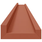 Scaffale da parete 2 pcs Rosso 115 x 9 x 3 cm Legno multistrato