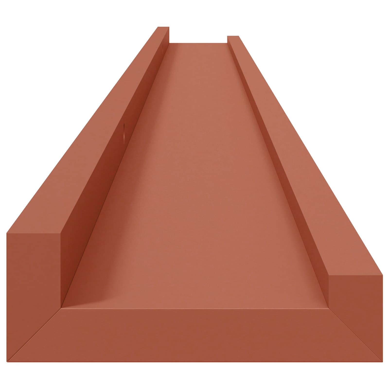 Scaffale da parete 2 pcs Rosso 115 x 9 x 3 cm Legno multistrato