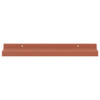 Scaffale da parete 4 pcs Rosso 40 x 9 x 3 cm Legno multistrato