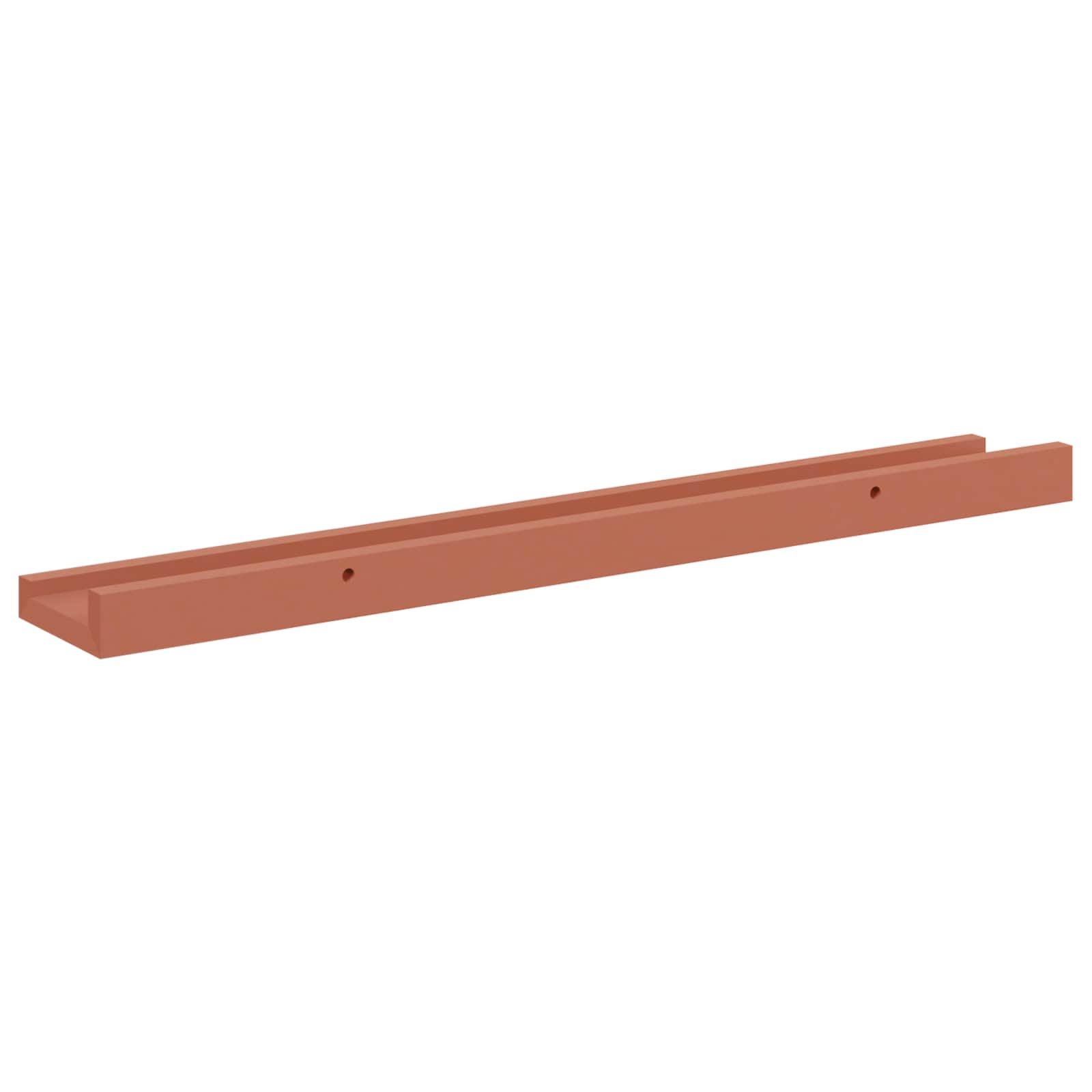 Scaffale da parete 4 pcs Rosso 60 x 9 x 3 cm Legno multistrato