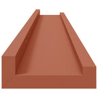 Scaffale da parete 4 pcs Rosso 80 x 9 x 3 cm Legno multistrato