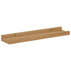 Scaffale da parete con lo scaffale 2 pcs Marrone 40 x 9 x 3 cm