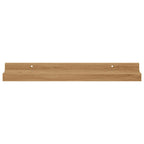 Scaffale da parete con lo scaffale 2 pcs Marrone 40 x 9 x 3 cm