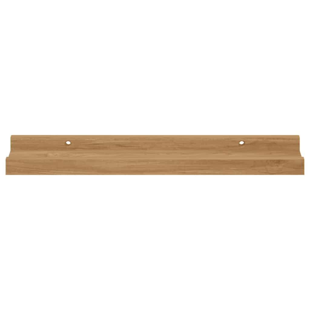Scaffale da parete con lo scaffale 2 pcs Marrone 40 x 9 x 3 cm