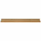 Scaffale da parete con lo scaffale 2 pcs Marrone 60 x 9 x 3 cm