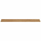 Scaffale da parete con lo scaffale 2 pcs Marrone 80 x 9 x 3 cm