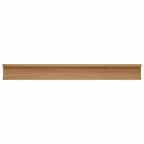 Scaffale da parete con lo scaffale 2 pcs Marrone 80 x 9 x 3 cm
