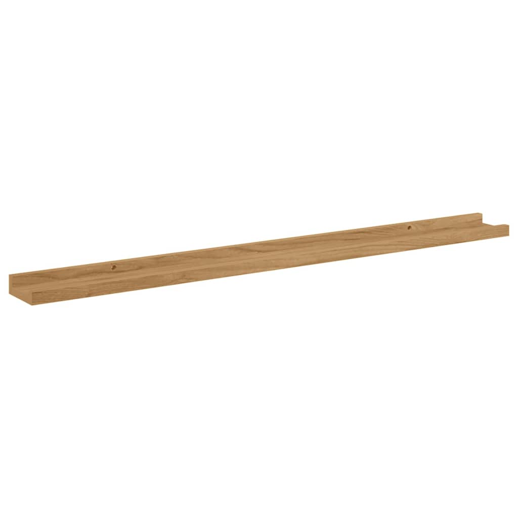 Scaffale da parete con lo scaffale 4 pcs Marrone 100 x 9 x 3 cm