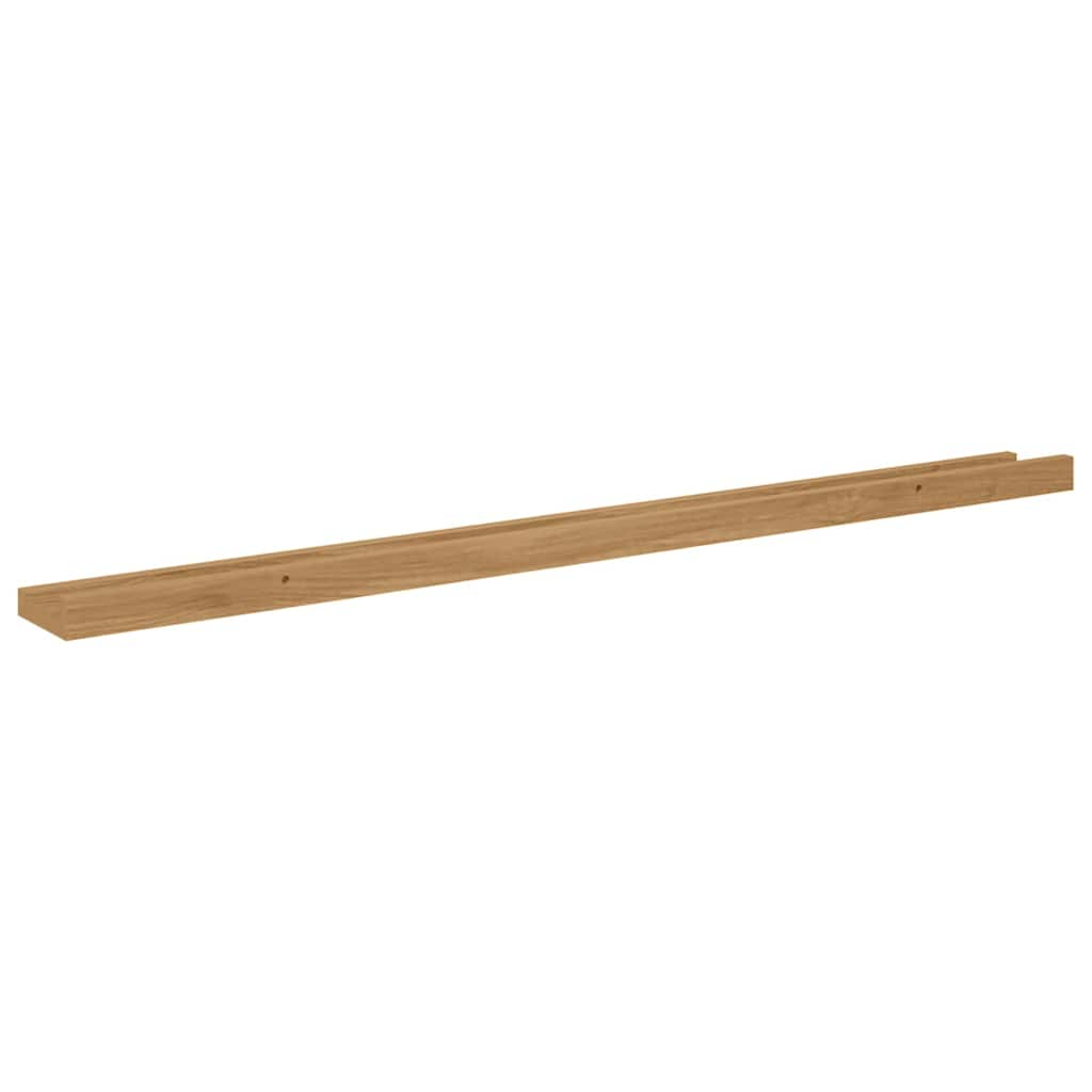 Scaffale da parete con lo scaffale 4 pcs Marrone 100 x 9 x 3 cm