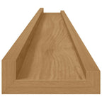 Scaffale da parete con lo scaffale 4 pcs Marrone 100 x 9 x 3 cm