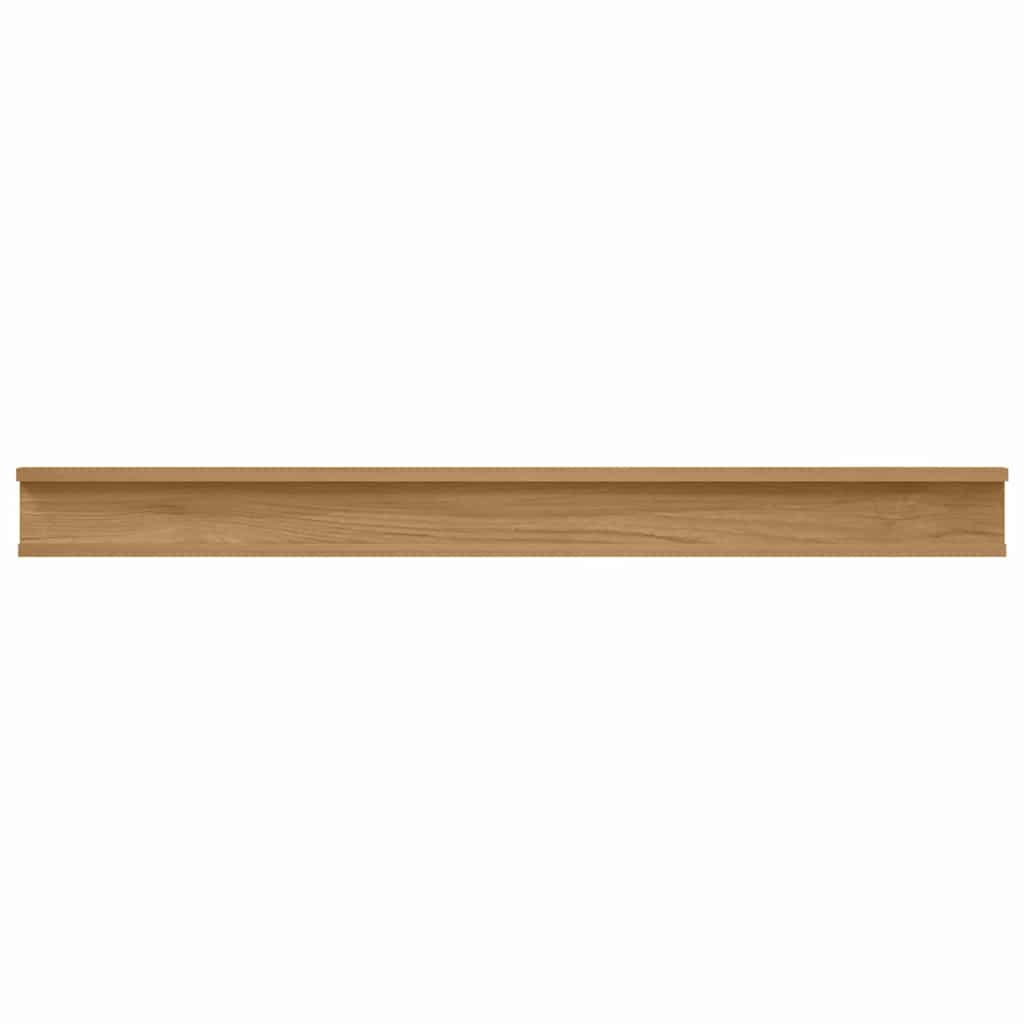 Scaffale da parete con lo scaffale 4 pcs Marrone 100 x 9 x 3 cm