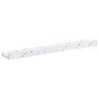 Scaffale da parete 2 pcs Marmo Bianco 60 x 9 x 3 cm