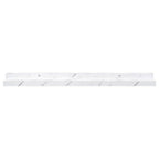 Scaffale da parete 2 pcs Marmo Bianco 60 x 9 x 3 cm