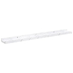 Scaffale da parete 2 pcs Marmo Bianco 80 x 9 x 3 cm
