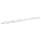 Scaffale da parete 2 pcs Marmo Bianco 80 x 9 x 3 cm