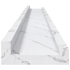 Scaffale da parete 2 pcs Marmo Bianco 100 x 9 x 3 cm