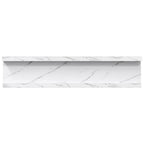 Scaffale da parete 4 pcs Marmo Bianco 40 x 9 x 3 cm