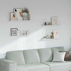 Scaffale da parete 4 pcs Marmo Bianco 80 x 9 x 3 cm