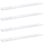 Scaffale da parete 4 pcs Marmo Bianco 100 x 9 x 3 cm