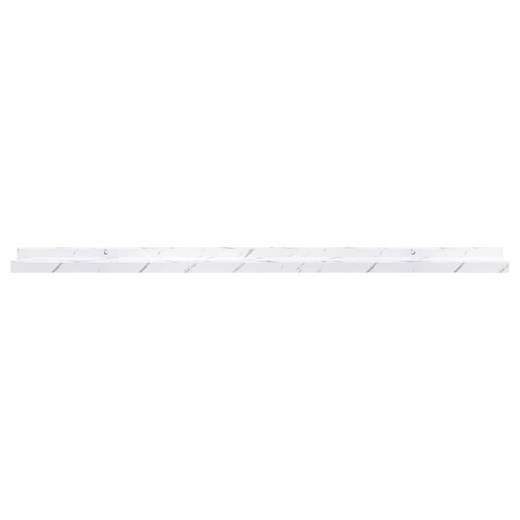 Scaffale da parete 4 pcs Marmo Bianco 100 x 9 x 3 cm