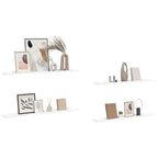 Scaffale da parete 4 pcs Marmo Bianco 100 x 9 x 3 cm